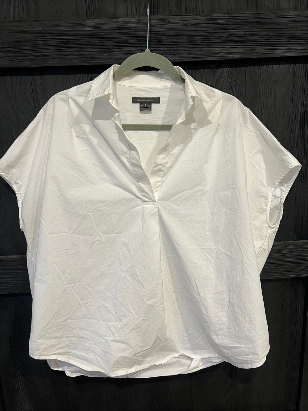 French Connection Cele Rhodes Cotton Poplin Top, S